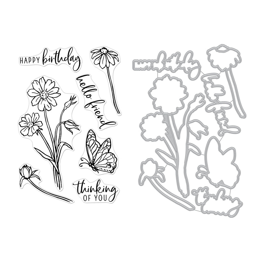 Wild Flowers Stamp & Cut