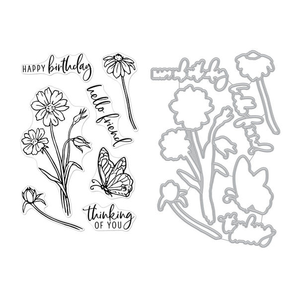 Wild Flowers Stamp & Cut