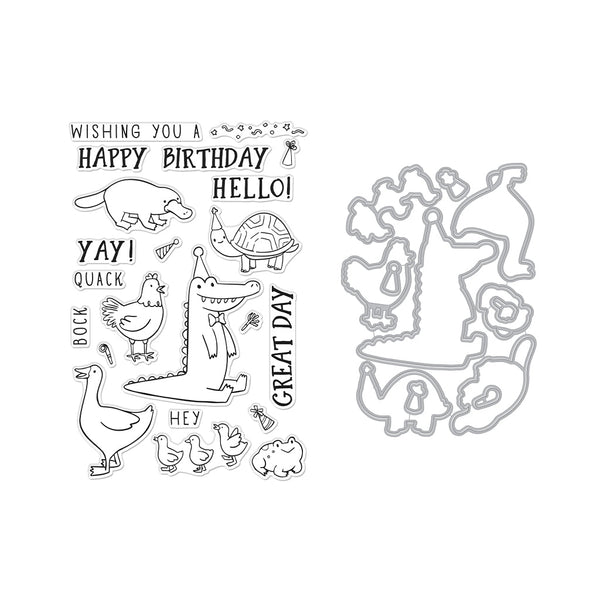 Birthday Animals Stamp & Cut