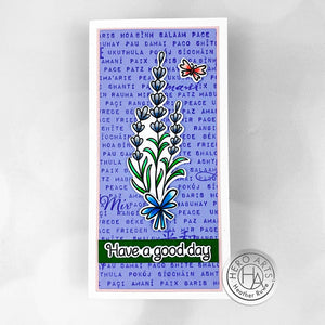 Cosmos and Lavender Stamp & Cut