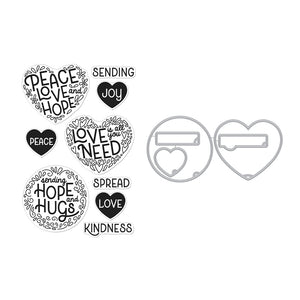 Peace & Love Stamp & Cut
