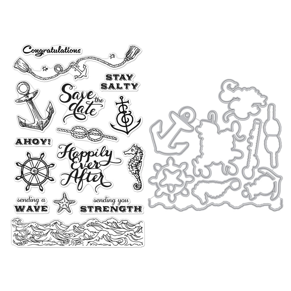 Nautical Messages Stamp & Cut