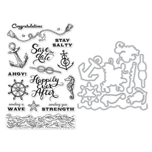 Nautical Messages Stamp & Cut