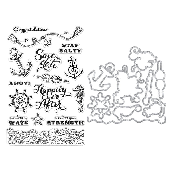 Nautical Messages Stamp & Cut