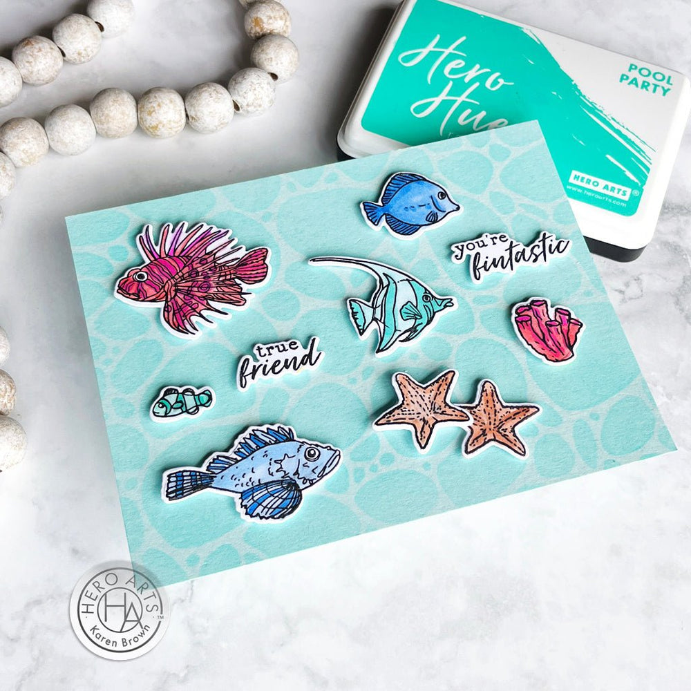 Tropical Fishes Stamp & Cut