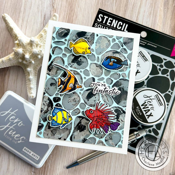 Tropical Fishes Stamp & Cut