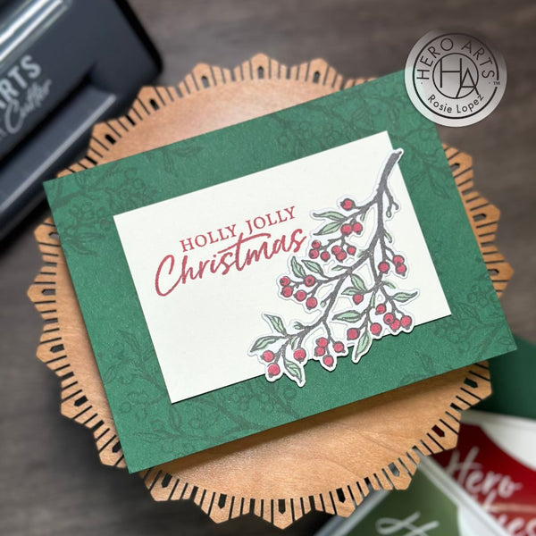 Color Layering Holly Branch Stamp & Cut