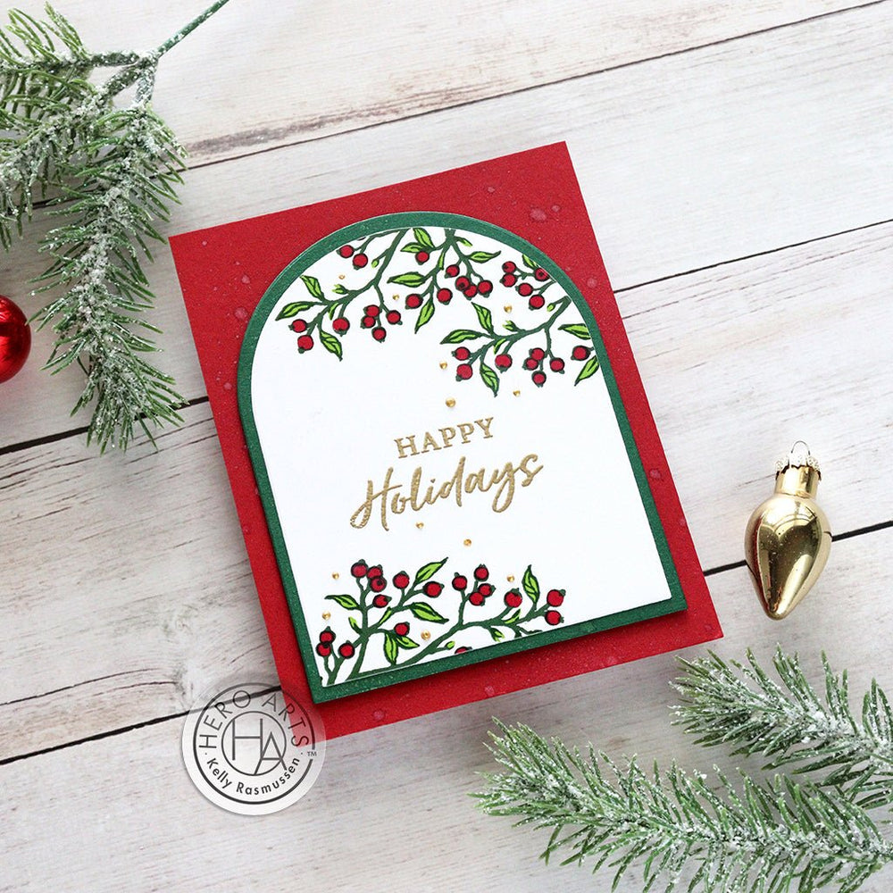 Color Layering Holly Branch Stamp & Cut