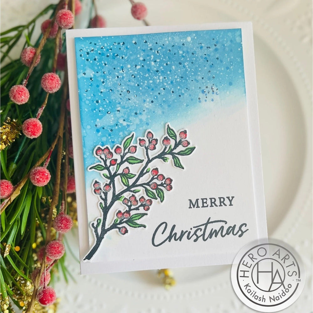 Color Layering Holly Branch Stamp & Cut