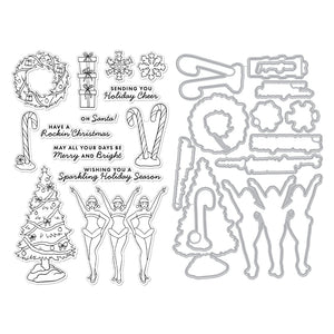 Sparkling Holiday Stage Stamp & Cut by Ralph Tyndall