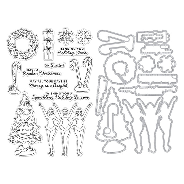 Sparkling Holiday Stage Stamp & Cut by Ralph Tyndall