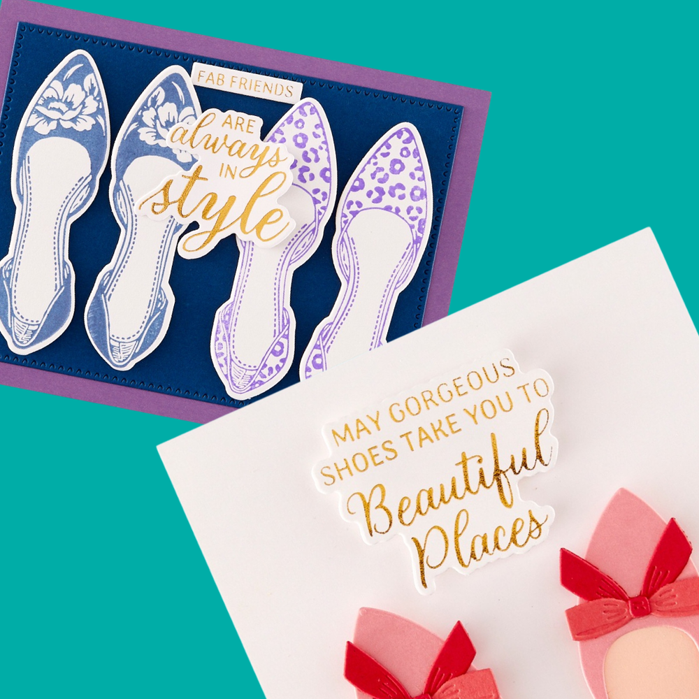 Alex Syberia Designs - Shoes Sentiments Press Plate & Die Set