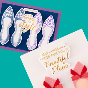 Alex Syberia Designs - Shoes Sentiments Press Plate & Die Set