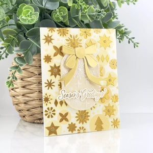Holiday Harmony Stencil of the Month - card project 9