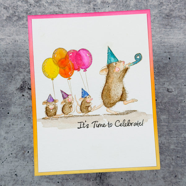 House- Mouse Party Parade Cling Stamp Set
