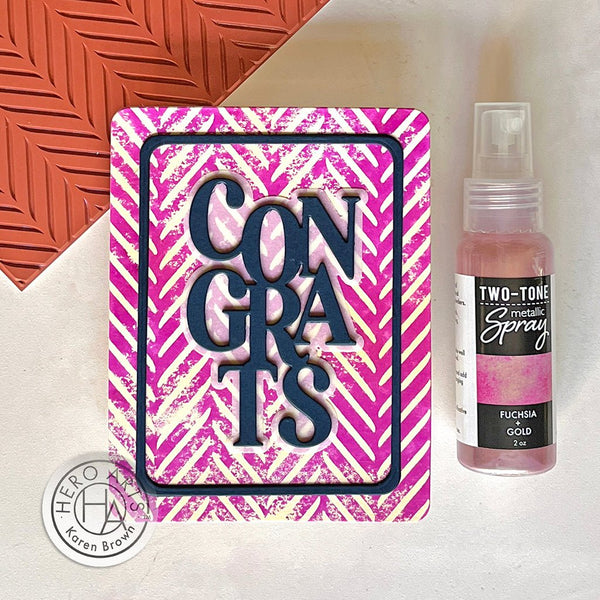 Fuchsia + Gold Two-Tone Metallic Spray