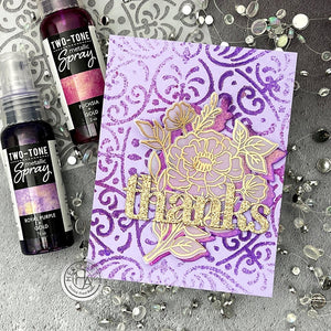 Fuchsia + Gold Two-Tone Metallic Spray