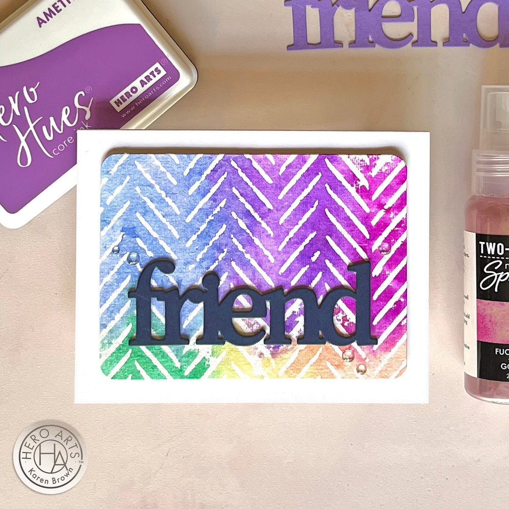 Fuchsia + Gold Two-Tone Metallic Spray