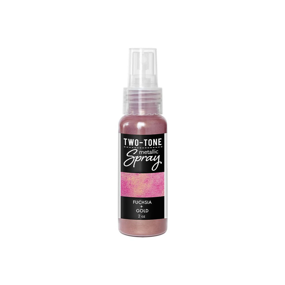 Fuchsia + Gold Two-Tone Metallic Spray