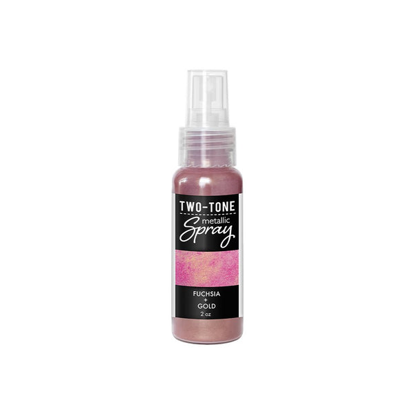 Fuchsia + Gold Two-Tone Metallic Spray
