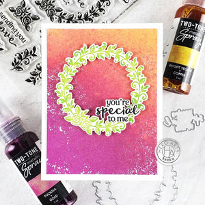Fuchsia + Gold Two-Tone Metallic Spray