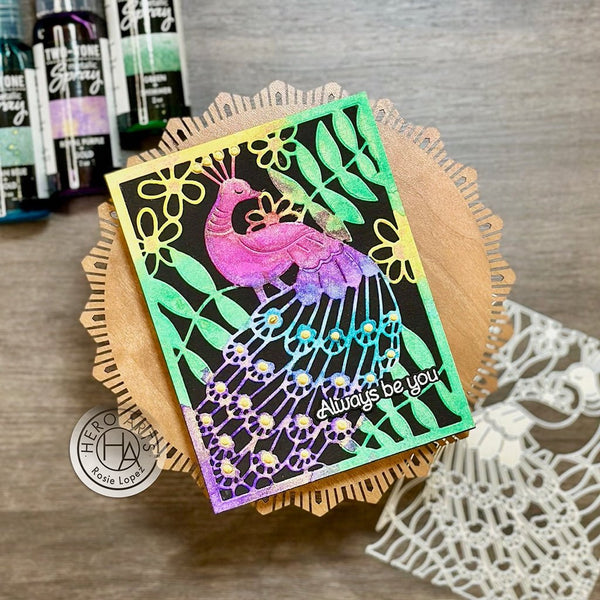 Royal Purple + Gold Two-Tone Metallic Spray