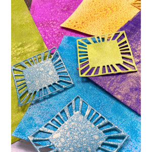 Bright Yellow + Copper Two-Tone Metallic Spray
