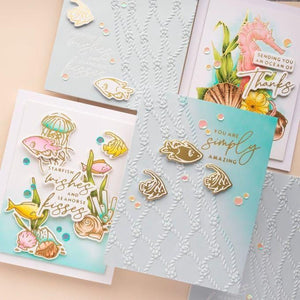 Cast Away 3D Embossing Folder by Dawn Woleslagle