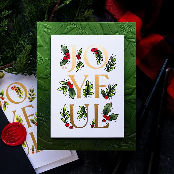 Holly & Foliage 3D Embossing Folder by Yana Smakula