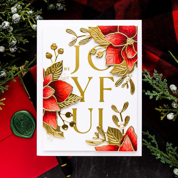 Poinsettia Bloom Etched Dies by Yana Smakula