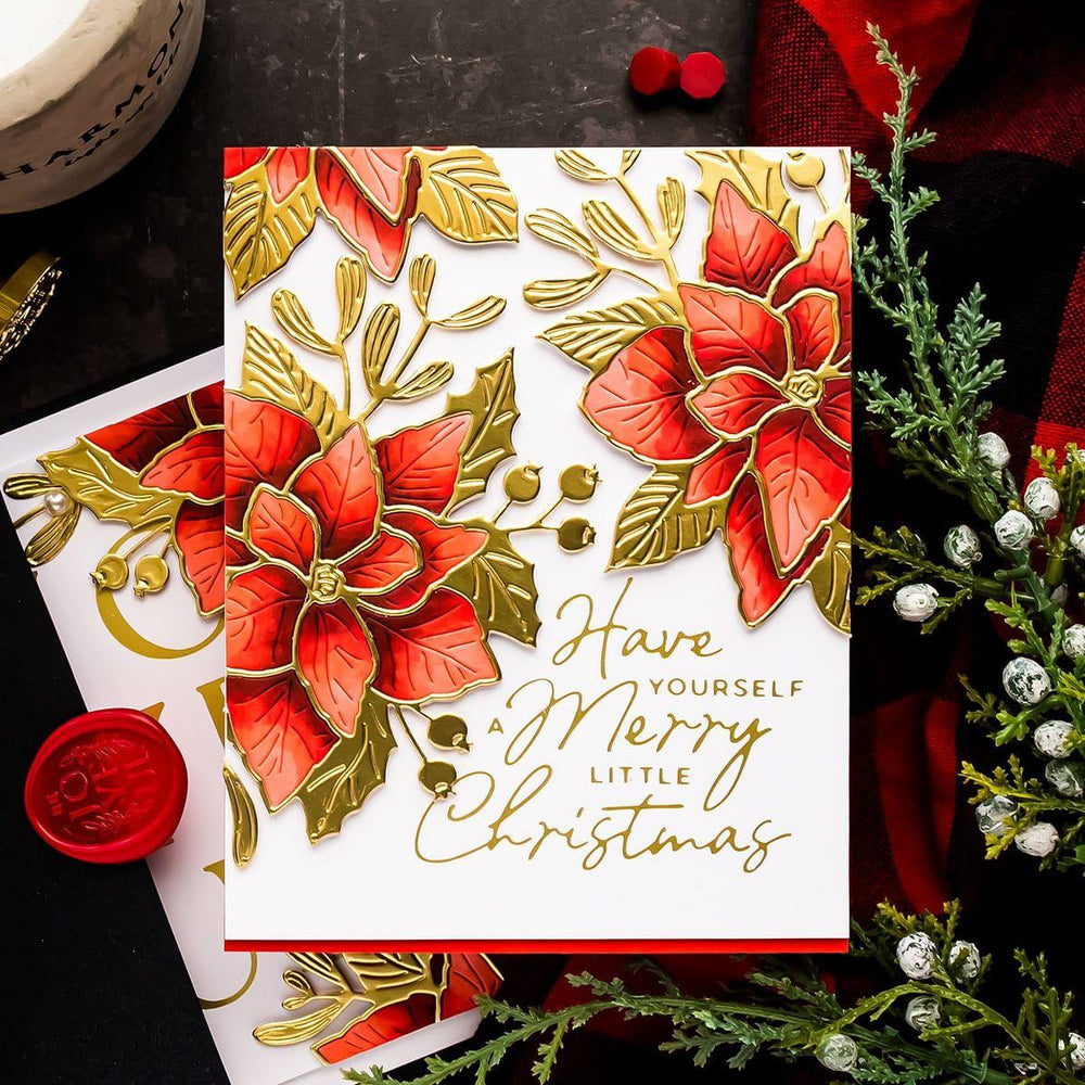 Poinsettia Bloom Etched Dies by Yana Smakula