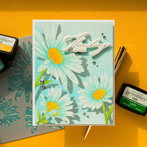 Daisy Trio Press Plates by Yana Smakula