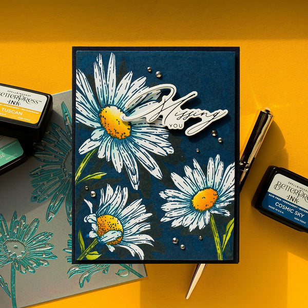 Daisy Trio Press Plates by Yana Smakula