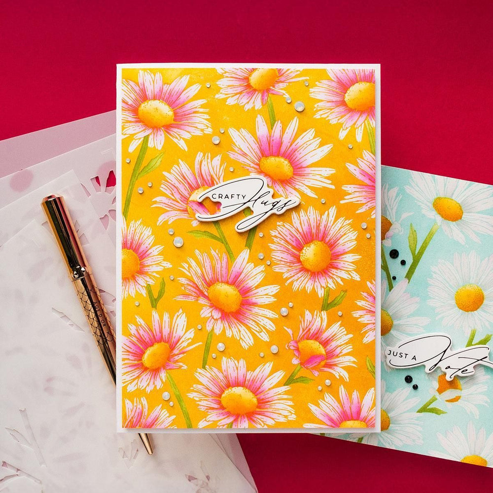 Daisy Shower Press + Foil Plate and Stencil Bundle  by Yana Smakula