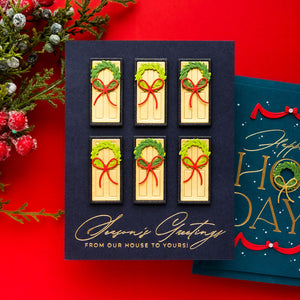 Christmas Cheer Sentiments BetterPress Plate & Die Set by Yana Smakula