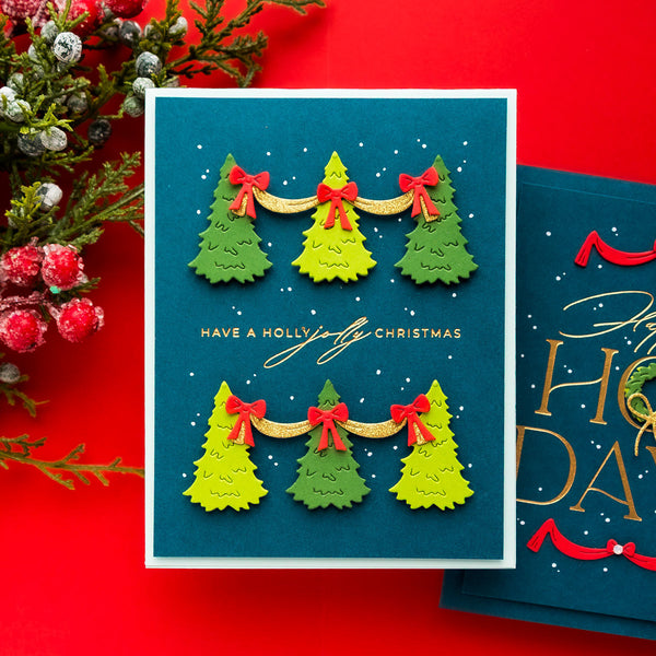 Christmas Cheer Sentiments BetterPress Plate & Die Set by Yana Smakula