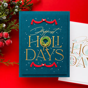 Happiest  Holidays Registration Press Plate Set by Yana Smakula