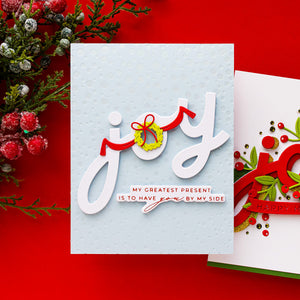 Christmas Cheer Sentiments BetterPress Plate & Die Set by Yana Smakula