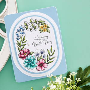 Essential Stylish Ovals Etched Dies