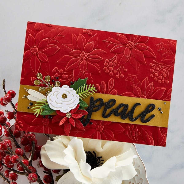 Holiday Blooms Etched Dies