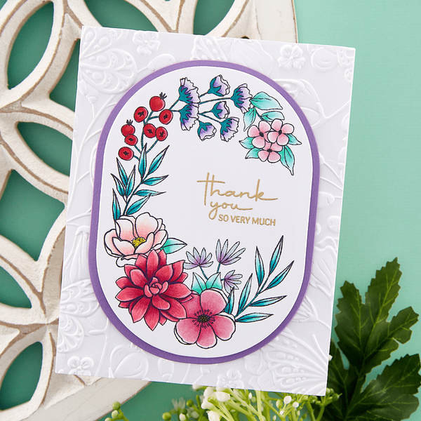 Essential Stylish Ovals Etched Dies