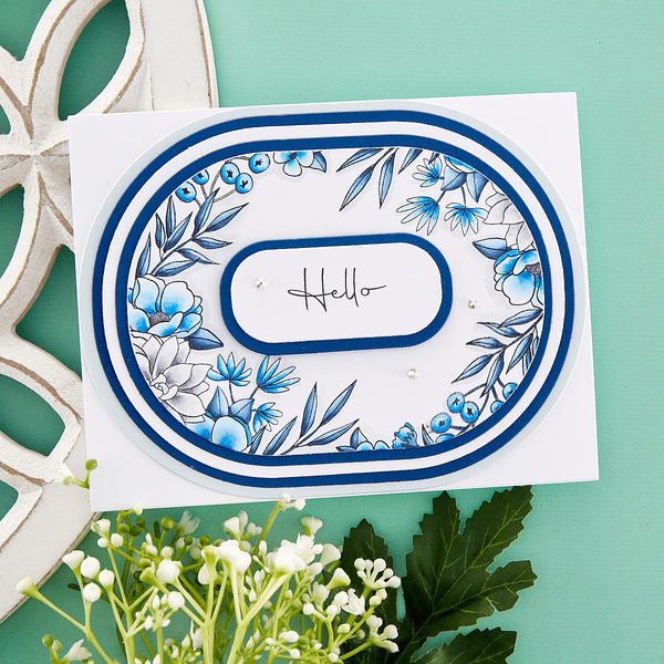 Essential Stylish Ovals Etched Dies