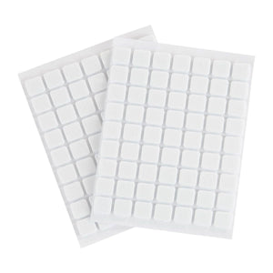 White Foam Adhesive Squares Medium 1/2 IN