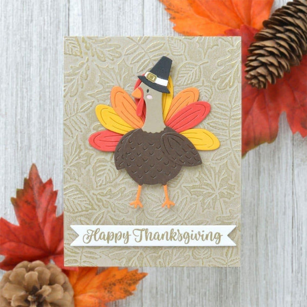 Happy Turkey Day Etched Dies