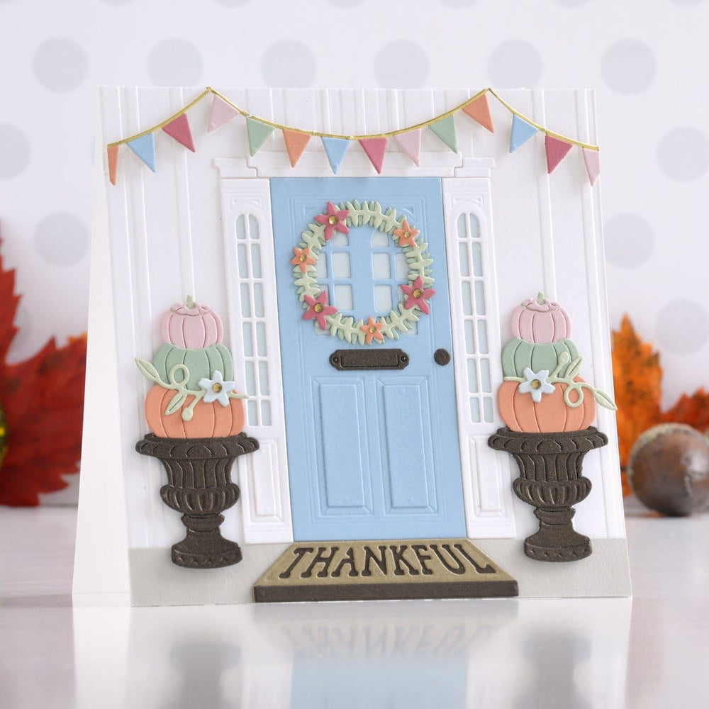 Open House Pumpkin Topiary Etched Dies from the Fall Traditions Collection (S3-423) Combo Image