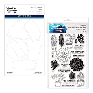Succulents Stamp & Die Set by Simon Hurley