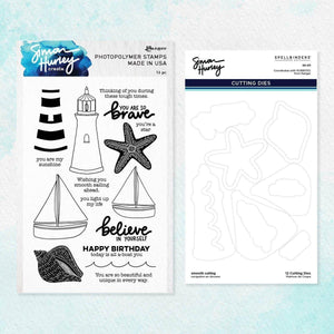 Smooth Sailing Clear Stamp and Die Set  by Simon Hurley