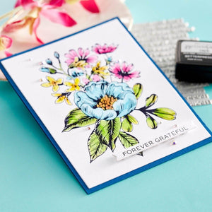 Always and Forever Sentiment Strips Press Plate & Die Set