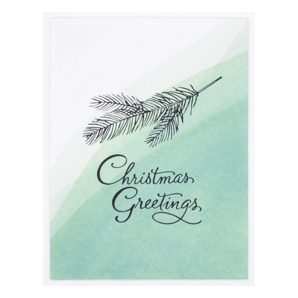 Evergreen Branches Press Plate