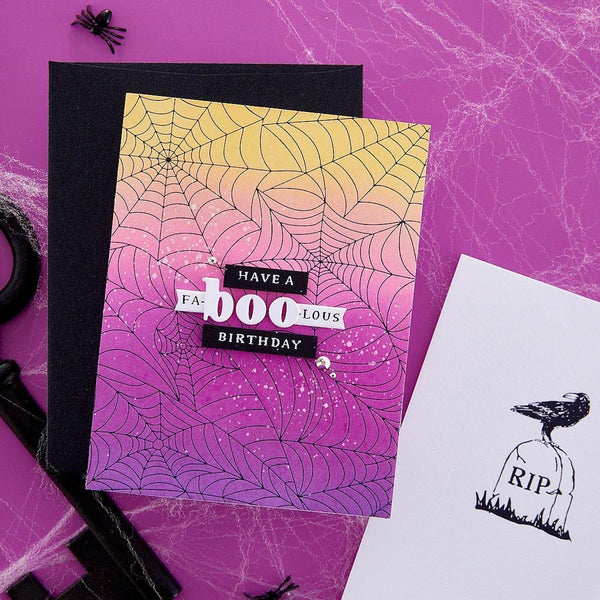 Spider Web Background Press + Foil Plate